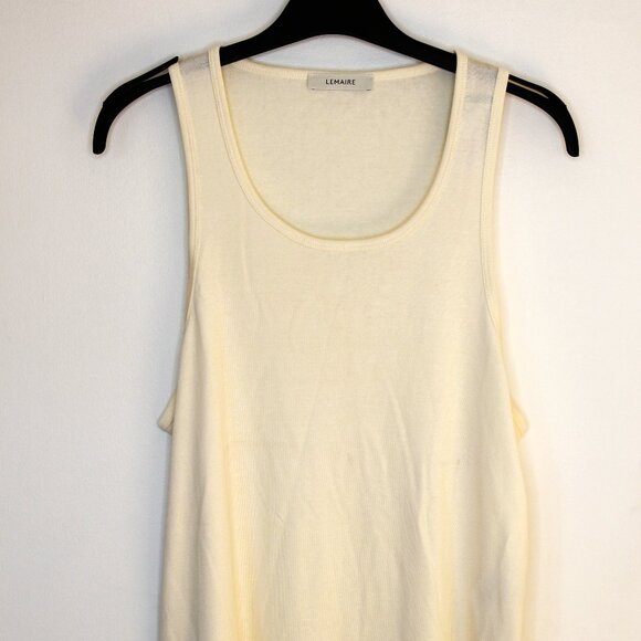 BNWT SS25 LEMAIRE TANK TOP LIGHT CREAM L - Picture 2 of 13
